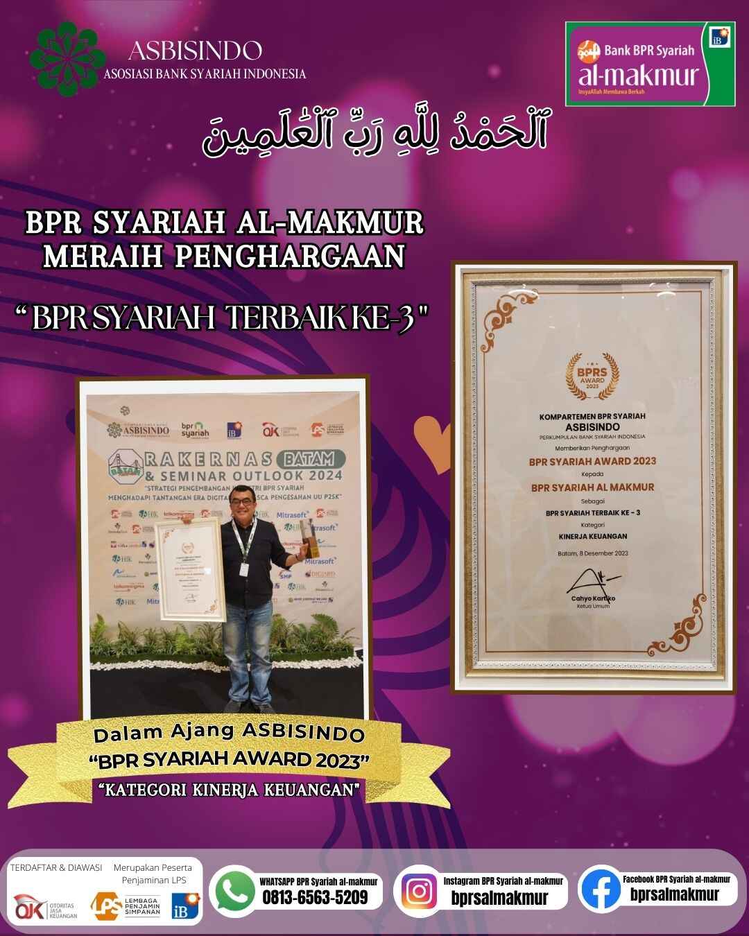 BPRS Award untuk yang ke 4 kalinya
